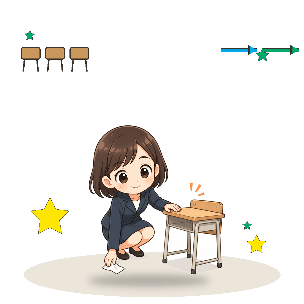 児童が活動する様子のイラスト