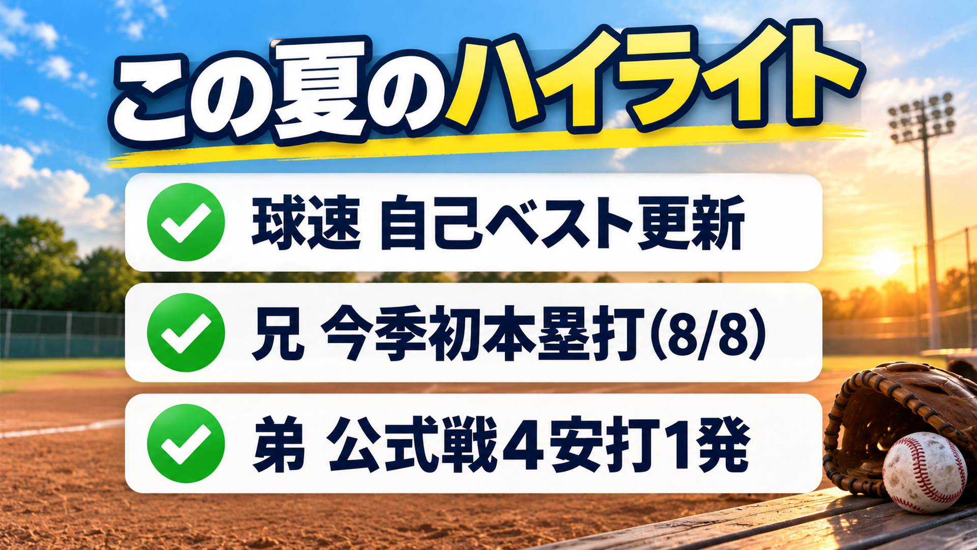 この夏のハイライト