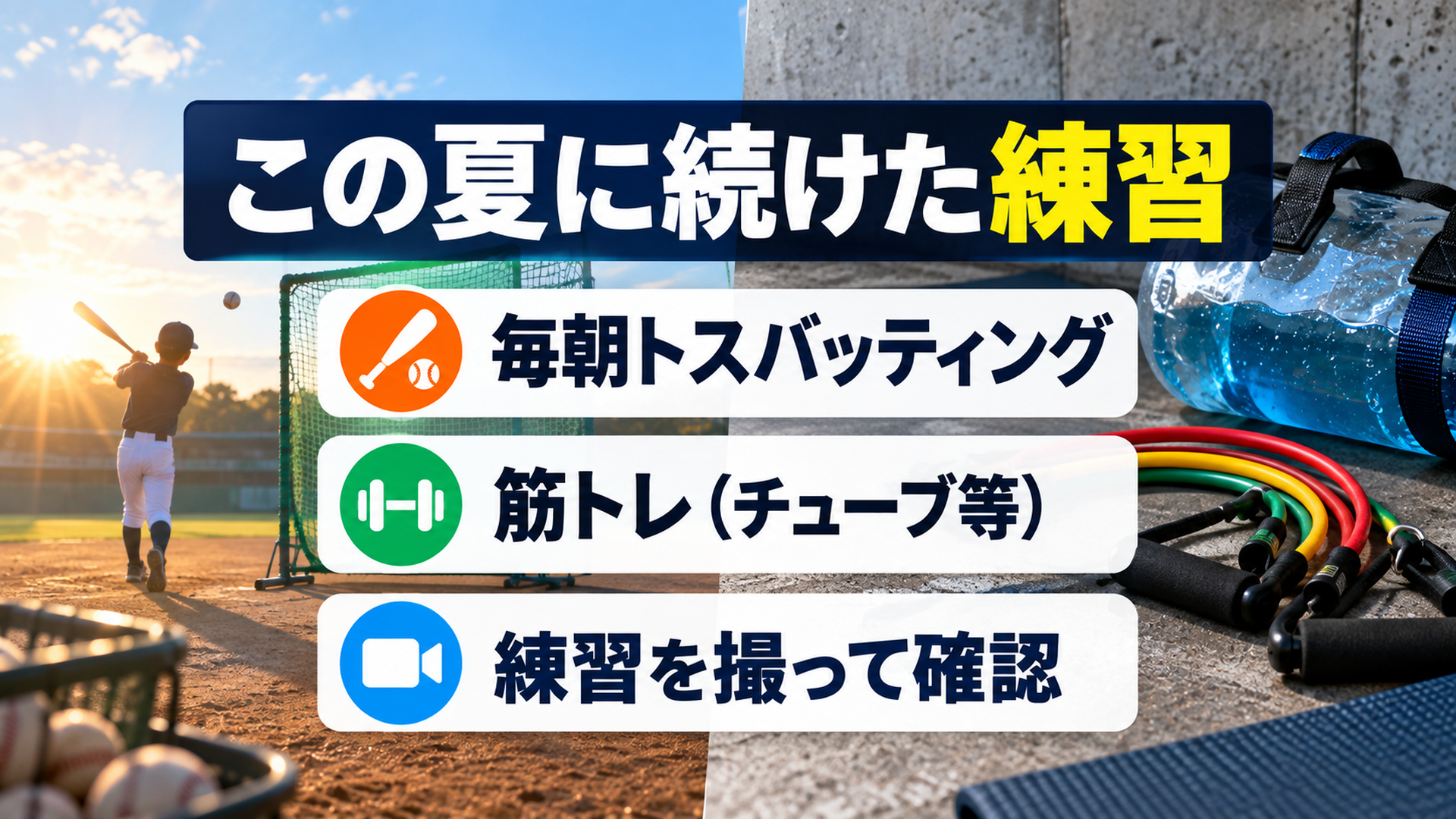 この夏に続けた練習