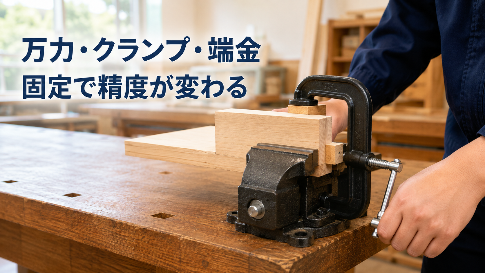中学技術【万力・クランプ・端金】材料を固定して精度を上げる使い方をわかりやすく解説