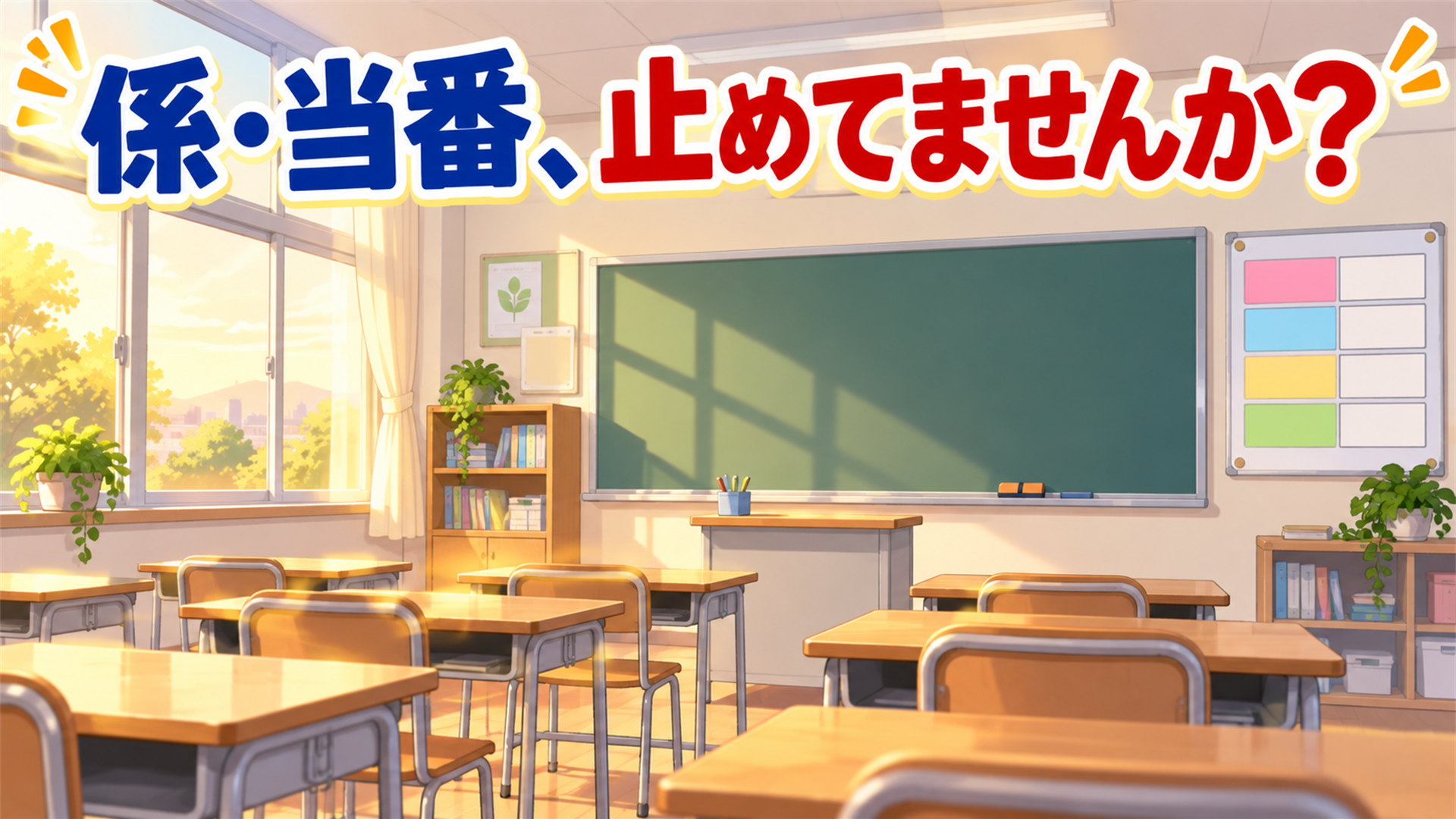 合唱コンの練習で手一杯なこのクラスへ ― 係と当番を止めない3つの手立て【中学校の学級経営】