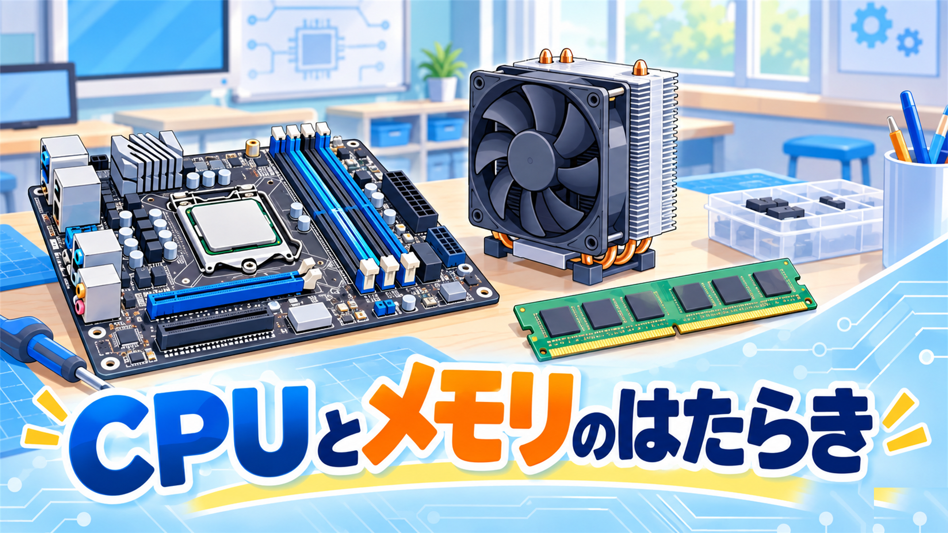 CPUとメモリのはたらきをわかりやすく解説｜中学技術のコンピュータの仕組み