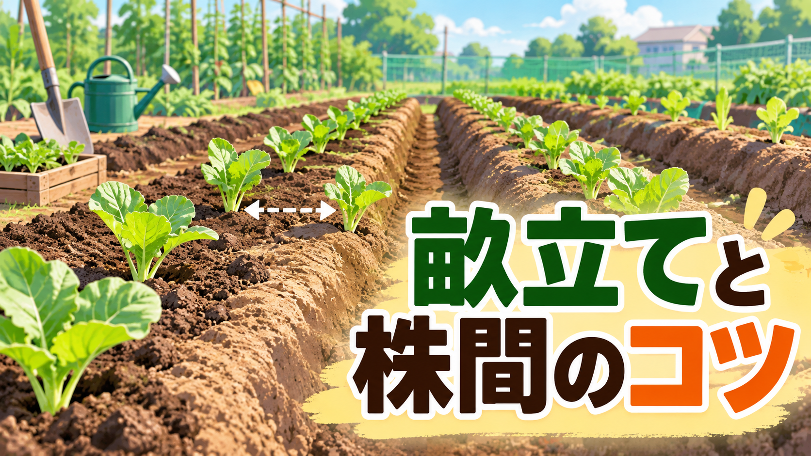 畝立てと株間のコツをわかりやすく解説|中学技術で学ぶ間隔と収量の関係