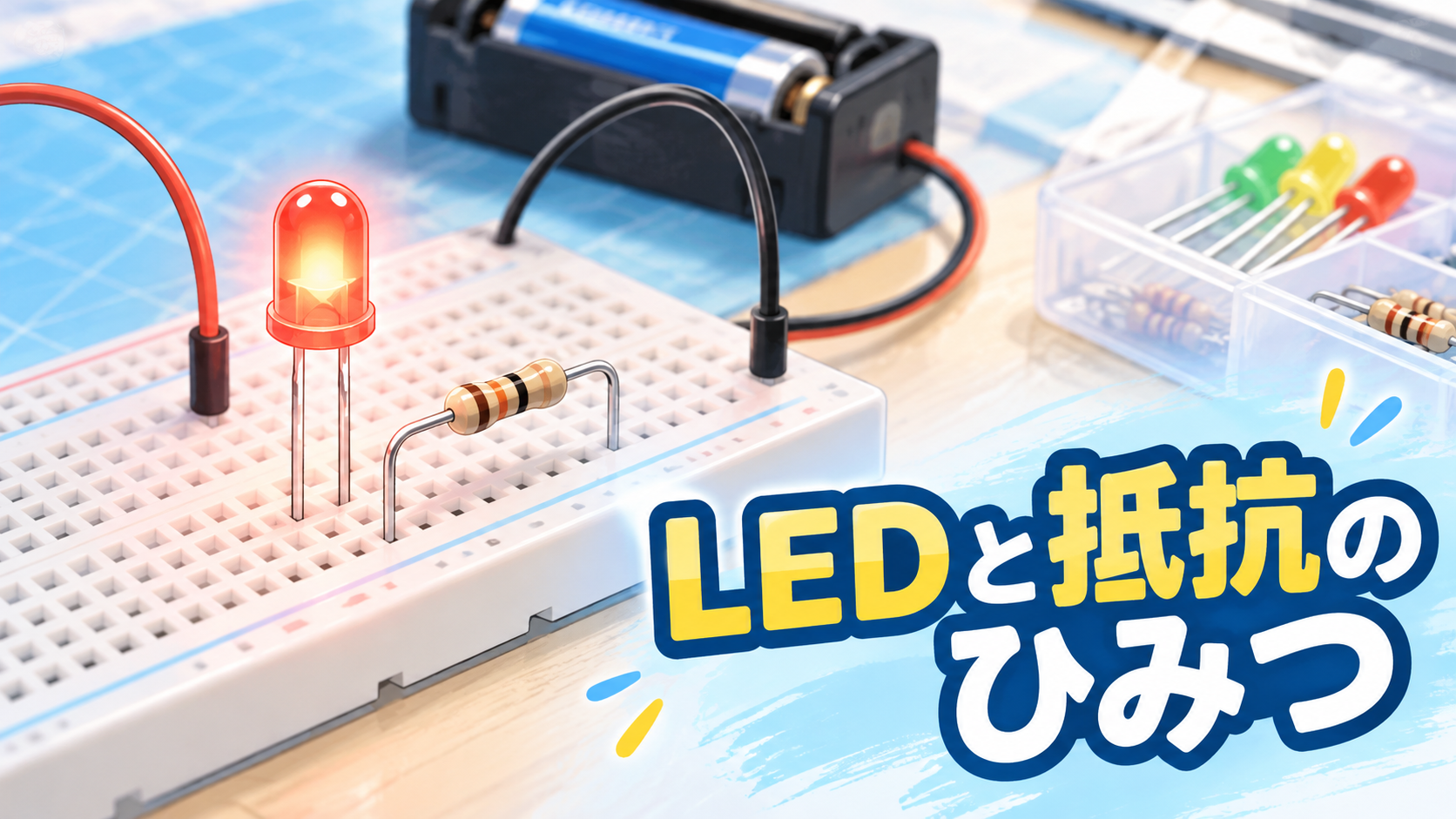 LEDに抵抗が必要な理由を中学技術でわかりやすく解説｜つなぎ方と回路の基本