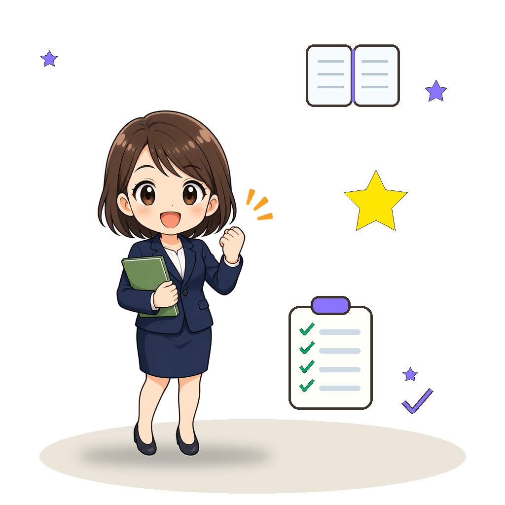 アイデアを保存するよう指差す先生の様子