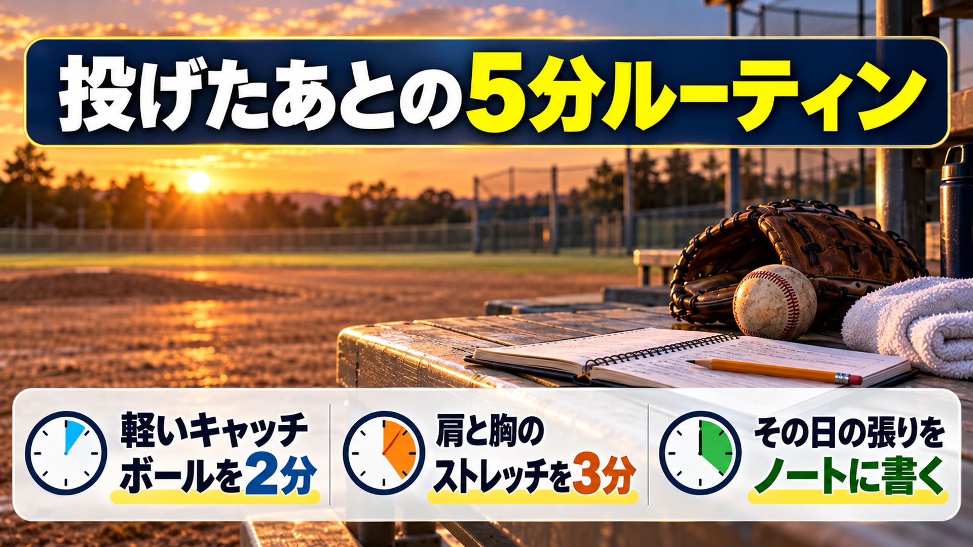 投げたあとの5分ルーティン