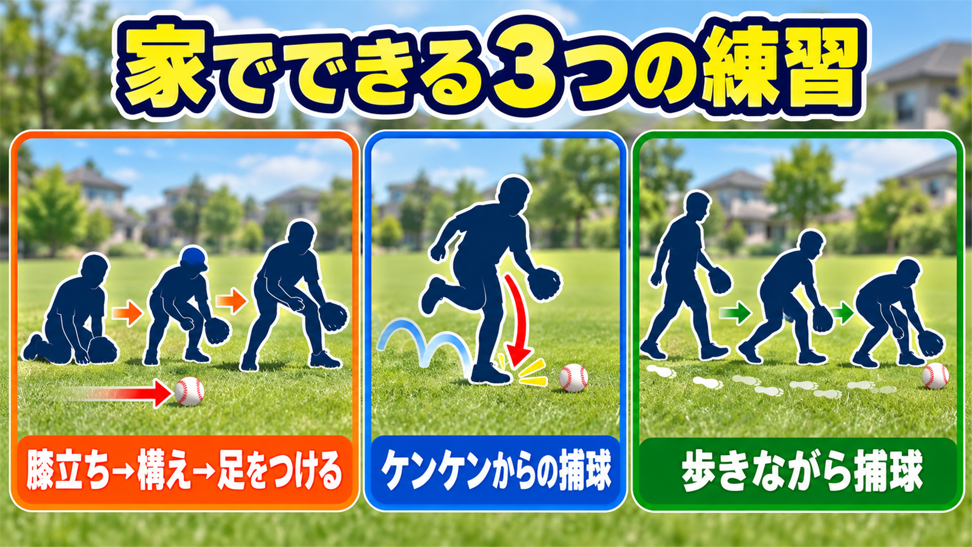 家でできる3つの練習
