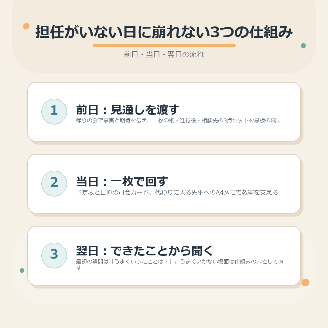 前日・当日・翌日の3つの仕組みをまとめた図