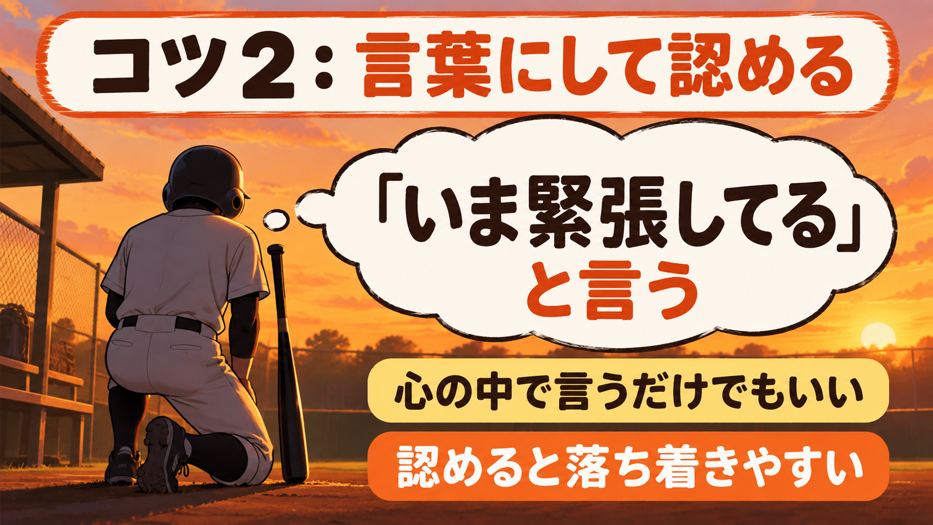 コツ２：言葉にして認める