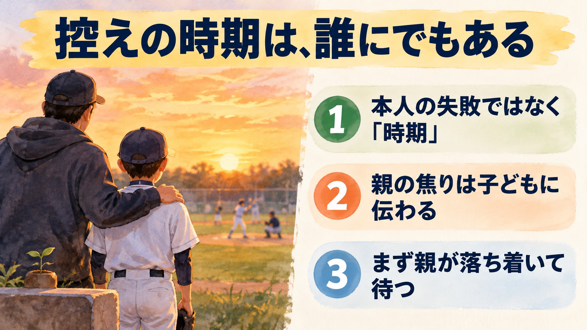 控えの時期は、誰にでもある