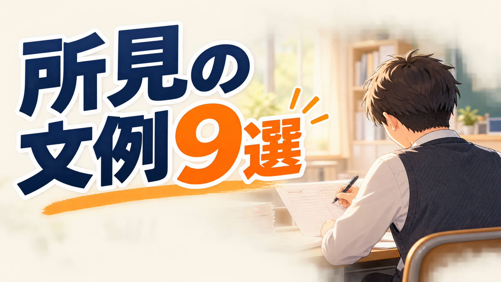 【中学校】通知表の所見文例9選｜2学期の行事・学習・生活の書き方