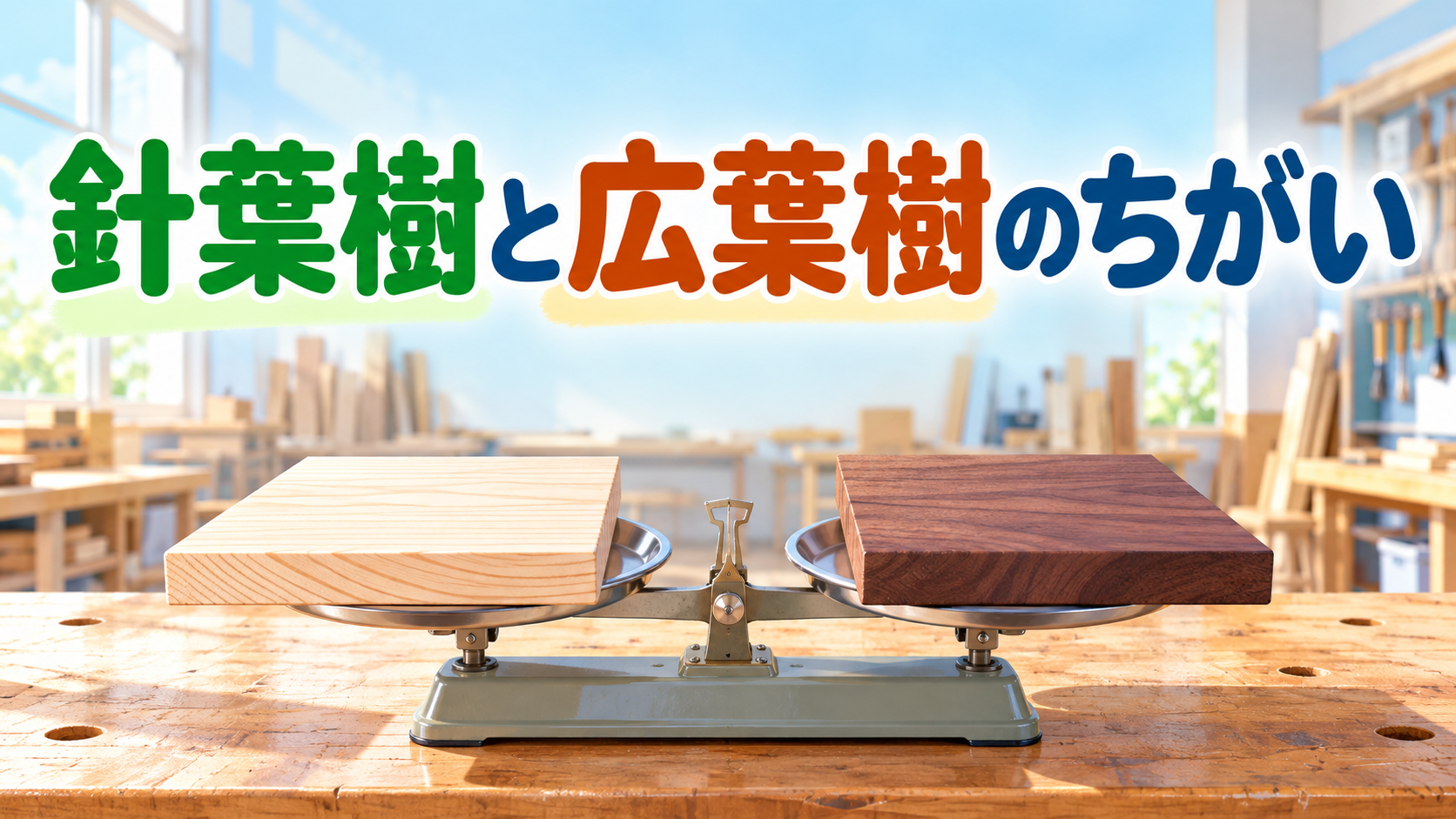 【中学技術】針葉樹と広葉樹のちがい｜特徴・用途・使い分けを3つで整理