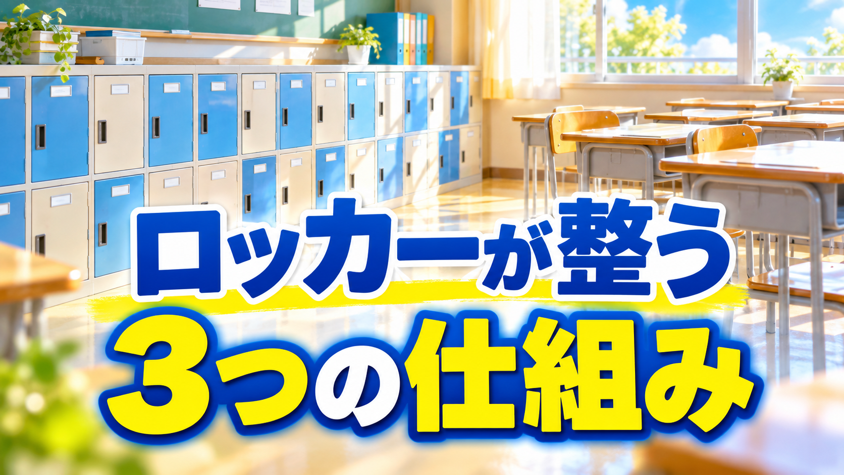 【中学校】ロッカー・机の中の整理整頓を叱らず習慣にする3つの仕組み