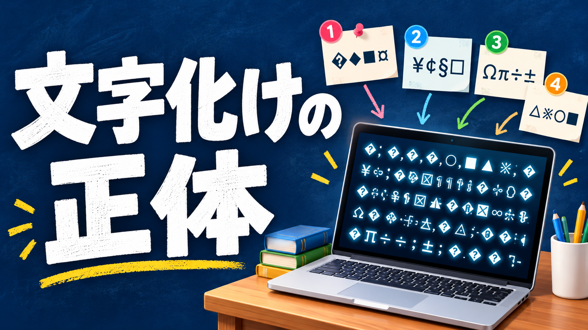 【中学技術】文字コードと文字化けとは?原因と対策を例題で解説
