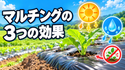 【中学技術】マルチングとは？効果3つ・色の使い分け・張り方