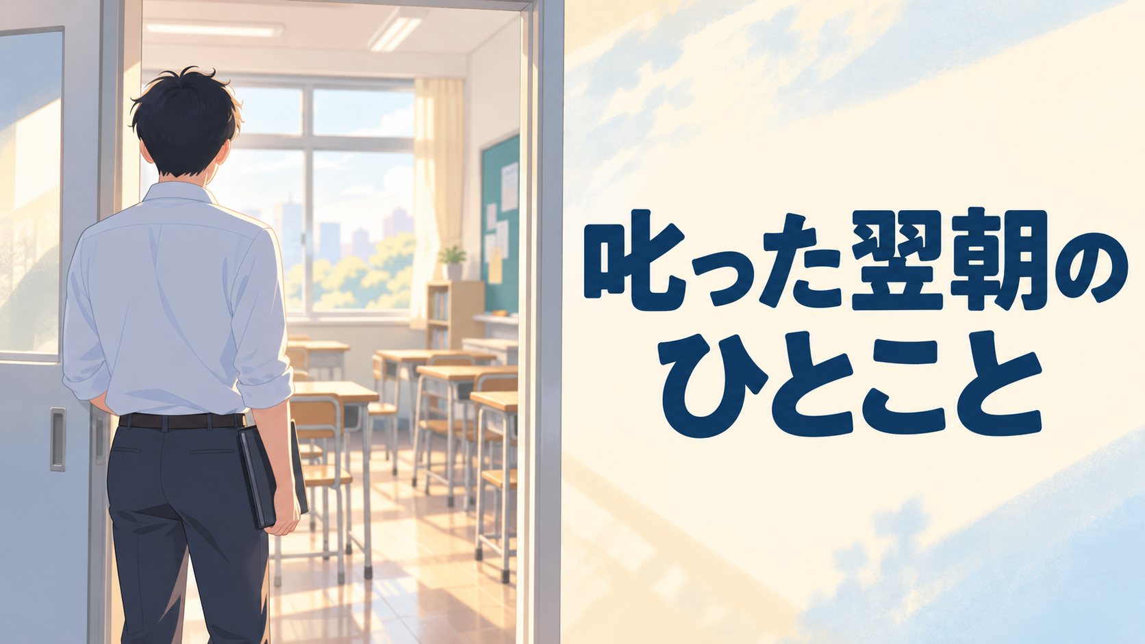 【中学校】生徒を叱った次の日の朝|気まずさをほどく最初のひとこと3つ