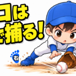 【野球のコツ】「正面に入れ」と言うほどトンネルする理由｜ゴロ捕球の足の運び３つのコツ｜プロ野球選手への道
