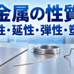 【中学技術】金属の性質 展性・延性・弾性・塑性の違い4つ｜テスト前の例題つき