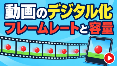 【中学技術】動画のデジタル化｜フレームレートと容量の計算を例題で解説