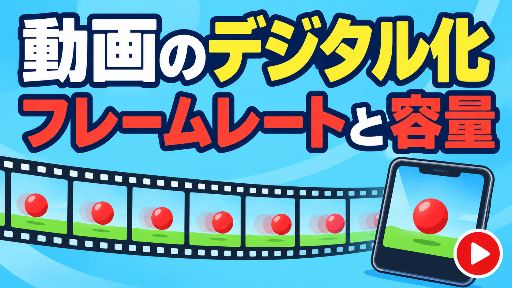 【中学技術】動画のデジタル化｜フレームレートと容量の計算を例題で解説