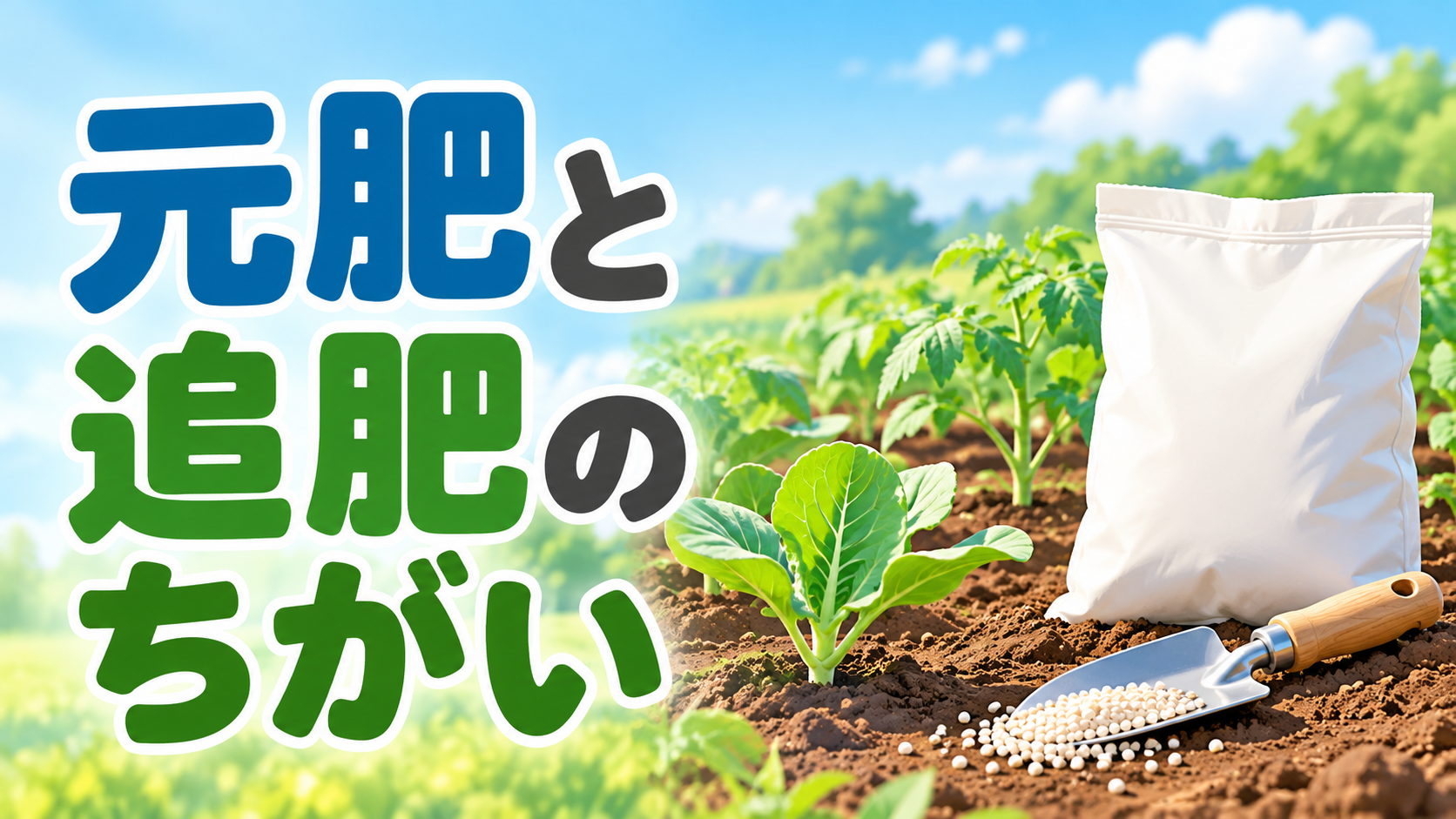 元肥と追肥の違いは?やり方と量の計算を中学生向けに解説【例題2問】