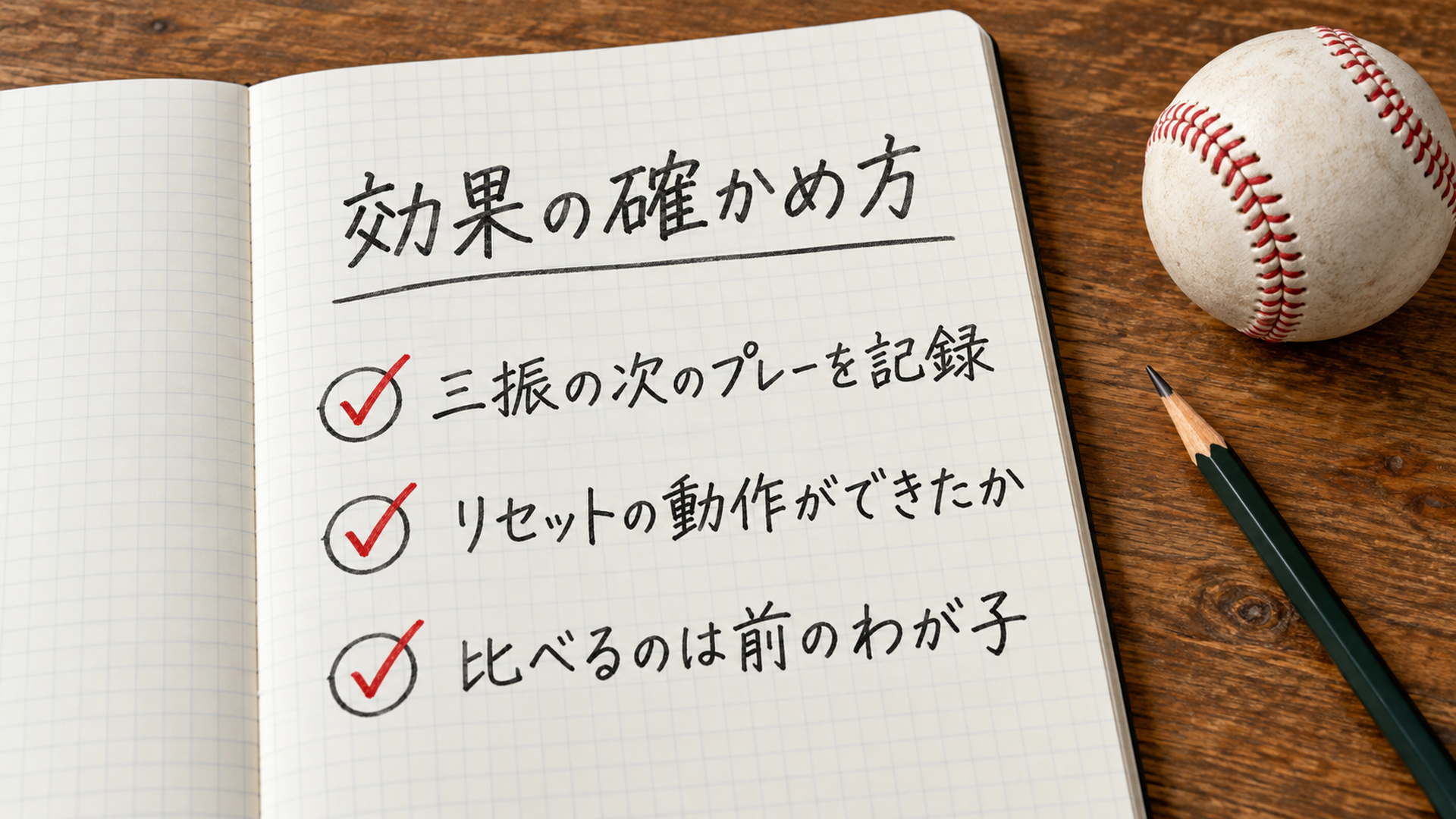 効果の確かめ方