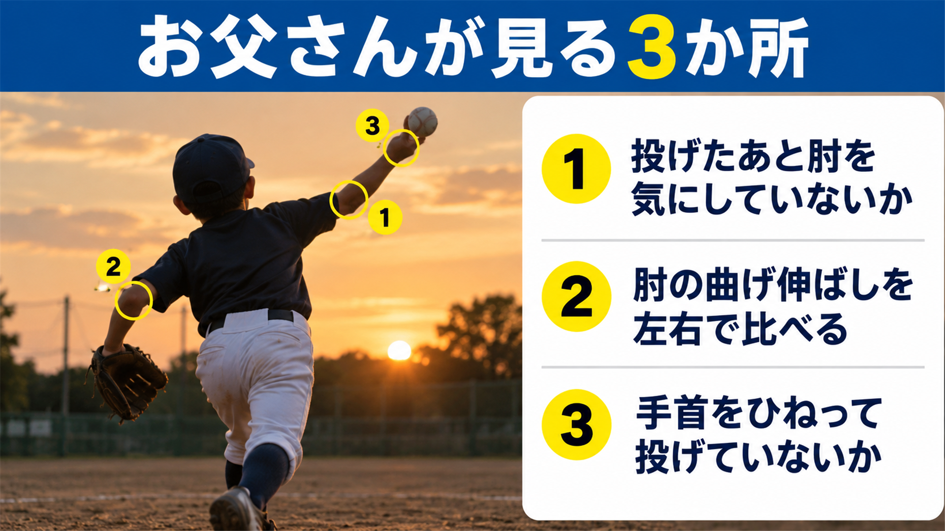 お父さんが見る3か所