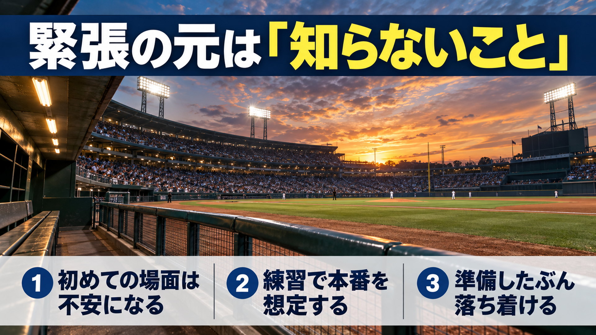 緊張の元は「知らないこと」