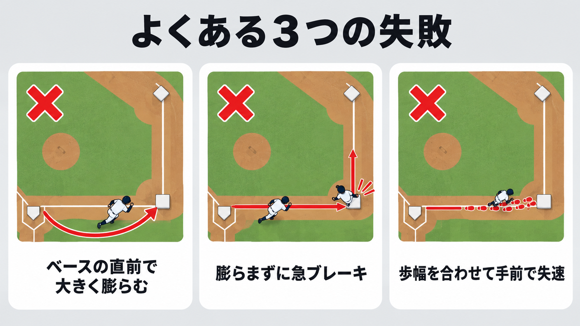 よくある３つの失敗